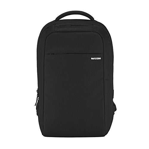 Incase ICON Lite Backpack - 16L Tech Backpack with Faux Fur 16" Laptop Compartment, Quick Access Pocket - Lightweight, Organized, 3 Zippered Pockets - Black