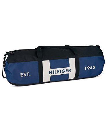 Tommy Hilfiger Packable Carry All with 24" Raider Duffel and Travel Bag (Blue)