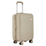 kensie 22" Graceful Hardside Carry-On Luggage, Light Taupe