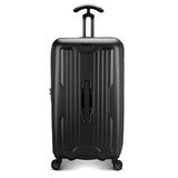 Traveler's Choice Ultimax II Polycarbonate Hardside Luggage with Spinner Wheels, Matte Black, 28-Inch Medium Trunk