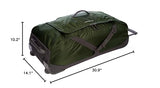 Eddie Bauer Traverse Luggage | Roller Wheels | Telescoping Handle | Travel | Vacation | Ripstop Nylon - Dark Loden, 31"