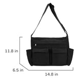 RTGNEI Corduroy Messenger Bag for School Satchel Tote Bag Women/Men Hobo Bags