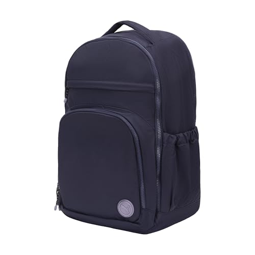PUMA Women's Downbeat Matte Nylon Backpack with Laptop Compartment & Media Pocket, Deep Plum, One Size