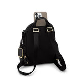 Tumi Women's Celina Small Backpack, Black/Gold, One Size