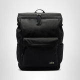 Lacoste Unisex Neocroc Rectangular Backpack, Black, One Size