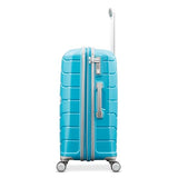Samsonite Freeform Large Checked Luggage with Dual 360° Spinner Wheels - TSA Lock, Airline-Approved - Lightweight Durable Polypropylene Expandable Hardshell - Ocean Blue