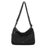 PRAGARI Canvas Messenger Bag for School Women Vintage Satchel Tote Handbag