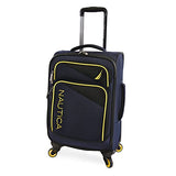 NAUTICA Emry 2pc Softside Luggage Set, Navy Yellow