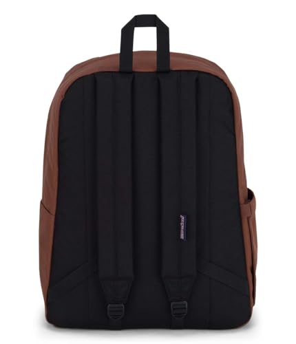 JanSport SuperBreak Plus Backpack with Padded 15-inch Laptop Sleeve and Integrated Bottle Pocket - Spacious and Durable Daypack for Work and Travel - Basic Brown