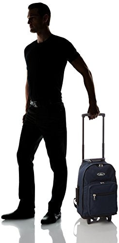 Everest Wheeled Backpack - Standard, Navy, One Size