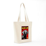 CafePress Obey The BLACK LAB! Tote Bag Natural Canvas Tote Bag, Reusable Shopping Bag