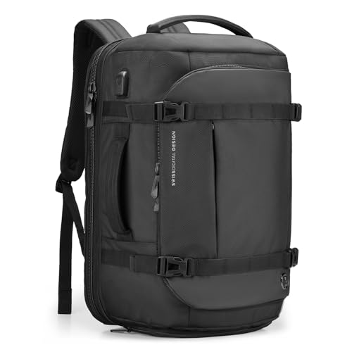 best travel backpack with usb charger hub for Men Slim & Expandable Laptop Backpack Charging Port Water Resistant Anti-Theft Business Backpack Fits 15.6In Laptop for Commute Work College with Small Bag(Business Black) : Electronics This helps to prevent dirt and odors from spreading and makes it easier to pack and unpack. Swissdigital Backpacks | Laptop, Business
