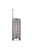 Rockland Pasadena Hardside Luggage with Spinner Wheels, Silver, 19", 23", 27"