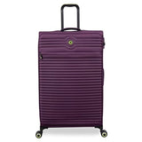 It Luggage Circulator 32" Softside Checked 8 Wheel Expandable Spinner, Italian Plum