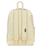 JanSport SuperBreak Plus Backpack with Padded 15-inch Laptop Sleeve and Integrated Bottle Pocket - Spacious and Durable Daypack for Work and Travel, Rows Of Bows Natural/Lemon Ice