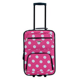 Rockland Fashion Softside Upright Luggage Set, Expandable, Pink Dots, 2-Piece (14/19)