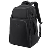 Oumurs Motorcycle Helmet Backpack for Long Travel with 30-40L Expandable Large Capacity Laptop Backpack Water-resistant Black 600D Polyester