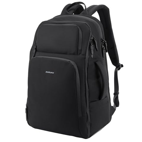 Oumurs Motorcycle Helmet Backpack for Long Travel with 30-40L Expandable Large Capacity Laptop Backpack Water-resistant Black 600D Polyester