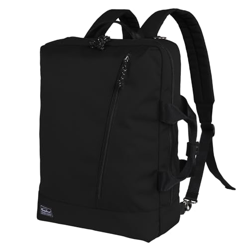 Rangeland 3 in 1 Laptop Backpack for Men Women, Convertible Messenger Bag Backpack, Smart Business Casual Water-Resistant, Black