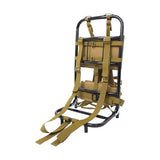 Deroanke Backpack Frame, 132lbs Capacity Aluminum Alloy Hiking/Hunting Pack Frame, External Frame Hiking Backpacks for Mountaineering, Camping (Khaki, 14.57 x 9.84 x 27.56 inch)