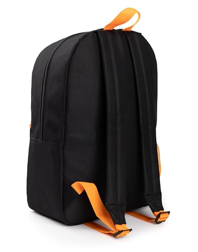 Vanilla Underground Naruto Shippuden Boys Backpack | Black & Orange Rucksack with Adjustable Straps | Uzumaki Hokagi Sports School Bag For Kids