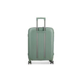 ROLLINK Foldable Mono Medium Checked Suitcase 26” – Hardshell Luggage, Double Spinner Wheels, TSA Lock, Lightweight & Durable Travel Case – Scratch, Water & Impact Resistant (Hedge Green)
