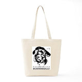 CafePress Obey The Schnoodle Propaganda Tote Bag Reusable Natural Beige Canvas Shopping Bag