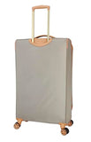Dockers Seahorse Softside Expandable 8-Wheel Spinner Travel Checked Luggage, 28-Inch, New British Khaki