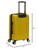 Rockland Horizon Hardside Expandable Spinner Wheel Luggage Set, Yellow, 3-Piece Set (20/24/28) (F237-YELLOW)