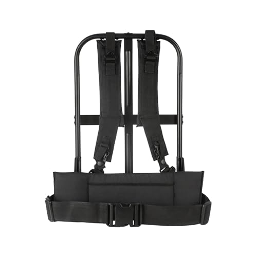 FOX OUTDOOR PRODUCTS LC-1 A.L.I.C.E. Field Pack Frame | External Load Carrier with Shoulder Straps, Kidney Pad, Waist Belt, Black (54-025)