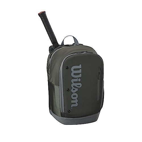 Wilson Tour Tennis Backpack - Dark Green, Holds up to 2 Rackets