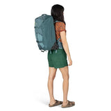 Osprey Farpoint Fairview 36L Wheeled Travel Pack - Carry On Luggage with Wheels - Rolling Backpack Travel Bag, Cascade/Torrent Blue