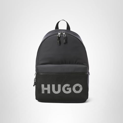 HUGO Mesh Logo Backpack, Black Currant, PCE.