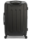Calvin Klein Women's Hard Side Upright Luggage Spinner Light Weight Suitcase, Black, Medium