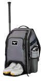 Mizuno Unisex Organizer 26 Baseball/Softball Backpack, Navy-Red