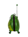 Rockland Jr. Kids' My First Hardside Spinner Luggage, Expandable, Frog, Carry-On 19-Inch