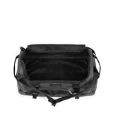 Eastpak Duffel Pack S – 40L Convertible Duffel Bag with Backpack Straps, Cabin-Size Travel Design, Weatherproof Finish & Gear Loops, Tarp Black