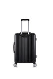 Rockland Paris Hardside Luggage with Spinner Wheels, Black, 3-Piece Set (20/24/28)