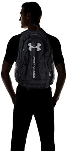 Under Armour Adult Hustle Mesh Backpack , (001) Black / / White , One Size Fits Most