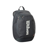 WILSON 2025 Tour Tennis Backpack - Black/White, Holds up to 2 Rackets