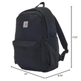 Carhartt 21L Laptop Backpack, Durable Water-Resistant Pack with Laptop Sleeve, Containts PFAS, Black