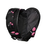 ALAZA Black Pink Bow Cherry Backpacks for Girls Elementary School Bag Kids Bookbag Personalized Travel Daypack 3rd 4th 5th Grade Rucksack 16in Laptop Back Pack