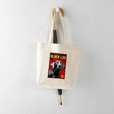 CafePress Obey The BLACK LAB! Tote Bag Natural Canvas Tote Bag, Reusable Shopping Bag