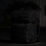 WOLFpak 25L Tactical Gym Backpack (Nightshade Edition) Durable 1000D Waterproof Oxford Material with MOLLE Webbing, Laptop Pocket & Dual Cup Holders