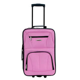 Rockland Fashion Softside Upright Luggage Set, Expandable, Pink, 2-Piece (14/19)