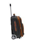 Rockland Polo Equipment Varsity Softside Upright Luggage Set, Charcoal, 4-piece Set (18/22/26/30)