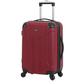 Travelers Club Chicago Hardside Expandable Spinner Luggage, Rhubarb, 22" Carry-On