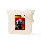CafePress Obey The BLACK LAB! Tote Bag Natural Canvas Tote Bag, Reusable Shopping Bag