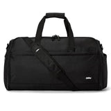 Halfday Convertible 2-in-1 Premium Garment Duffel Weekender Bag 45L: Wrinkle-Free Travel (Hanging Suit Compartment, Shoe Pockets, Trolley Sleeve), Balistic Nylon Carry-on, Jet
