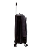 Rockland Milan Hybrid Spinner Wheel Luggage set, Grey, 3-Piece Set (20/24/28), Brown (F136-BROWN)